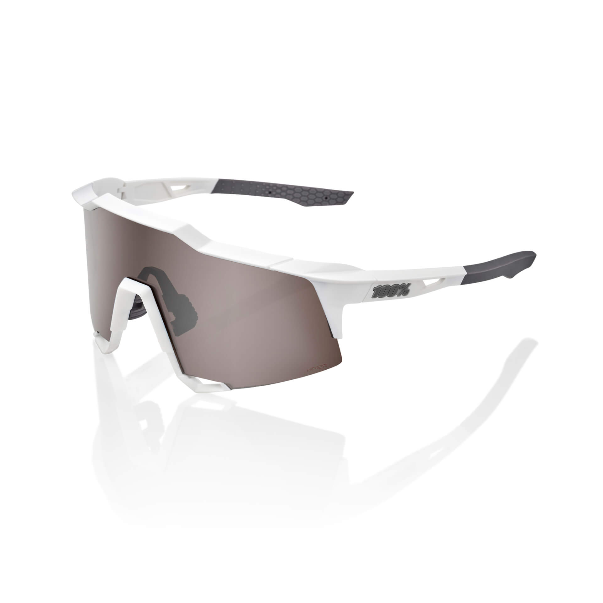 SPEEDCRAFT - Matte White / HiPER Silver Mirror Lens