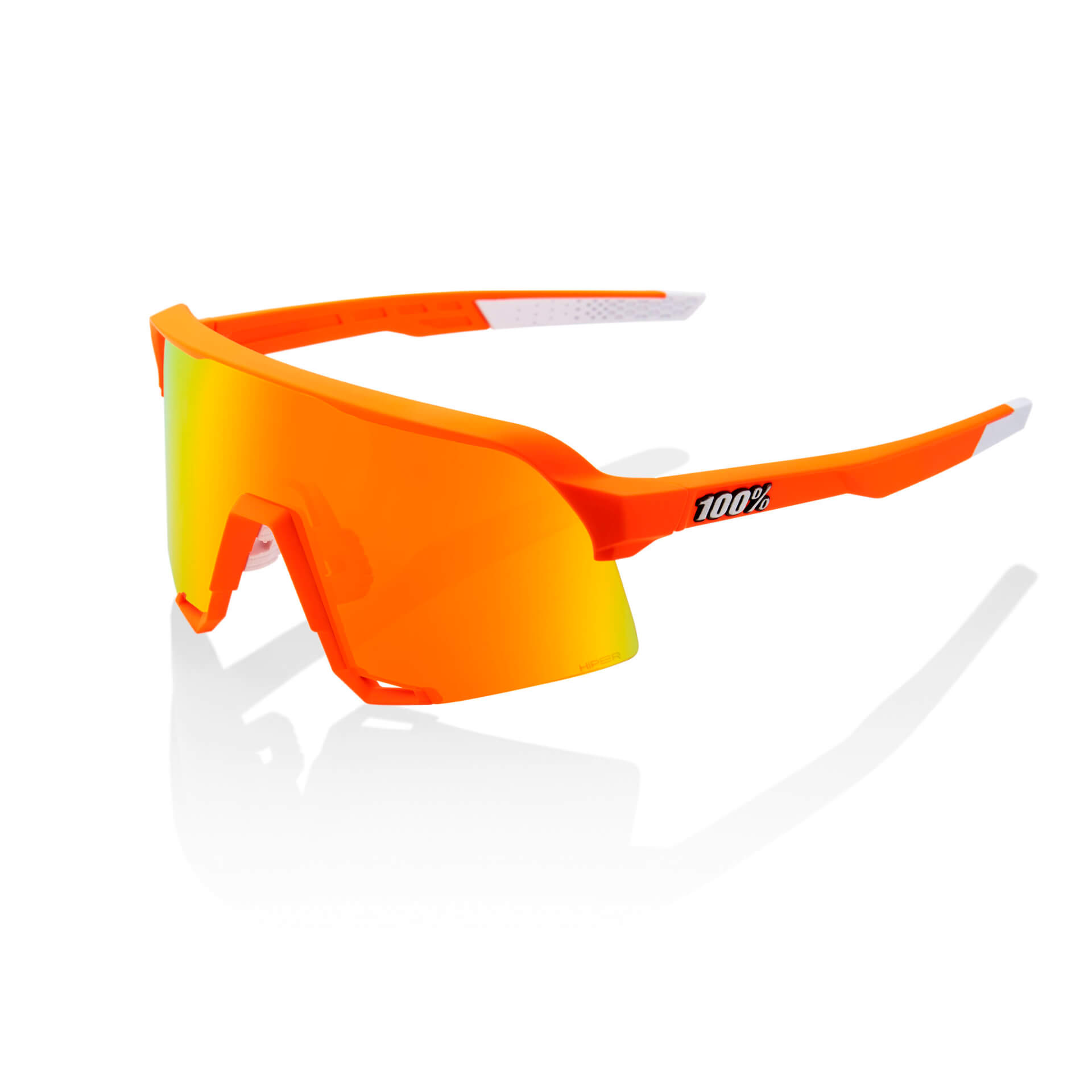 S3 - Soft Tact Neon Orange / HiPER Red Multilayer Mirror Lens