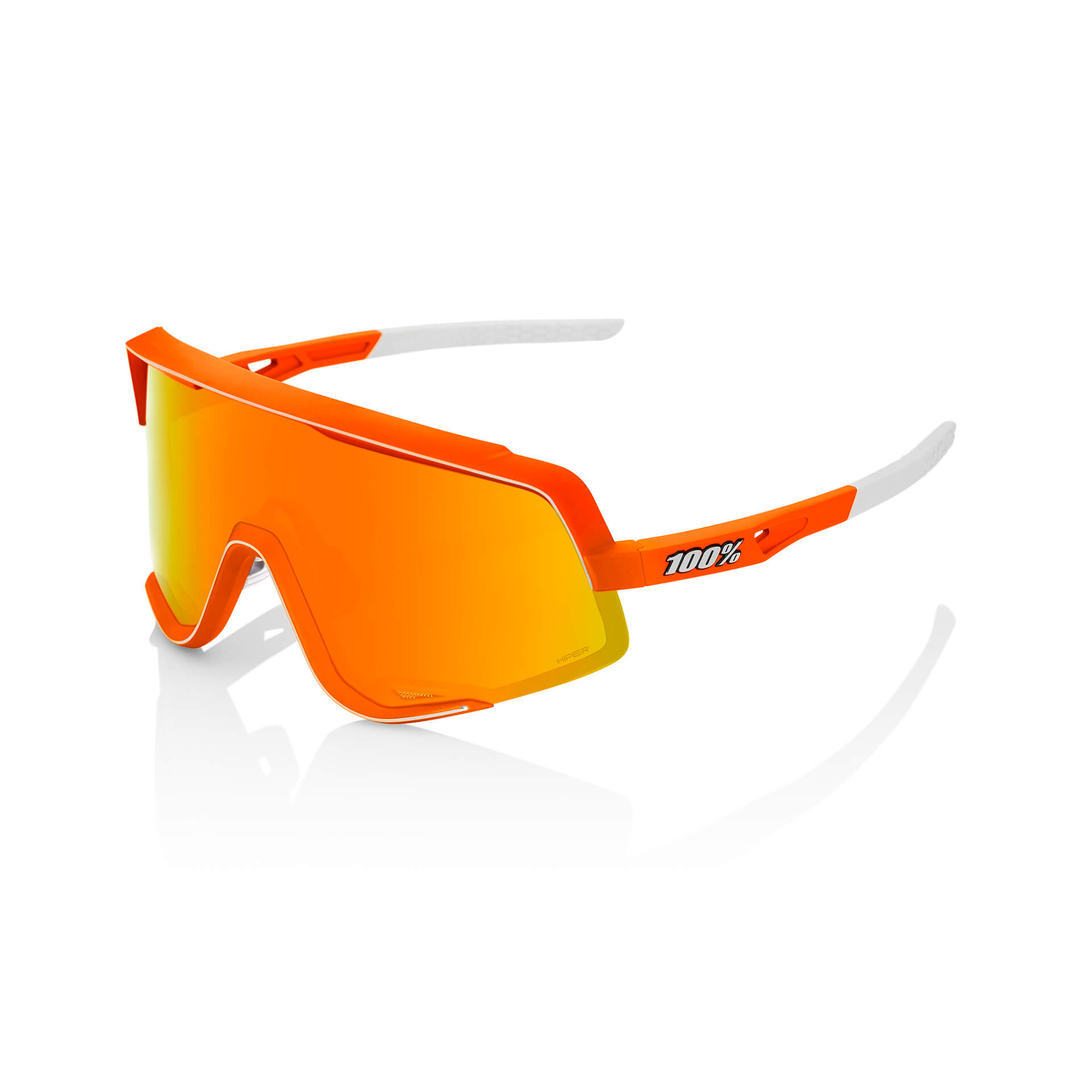 GLENDALE - Soft Tact Neon Orange / HiPER Red Multilayer Mirror Lens