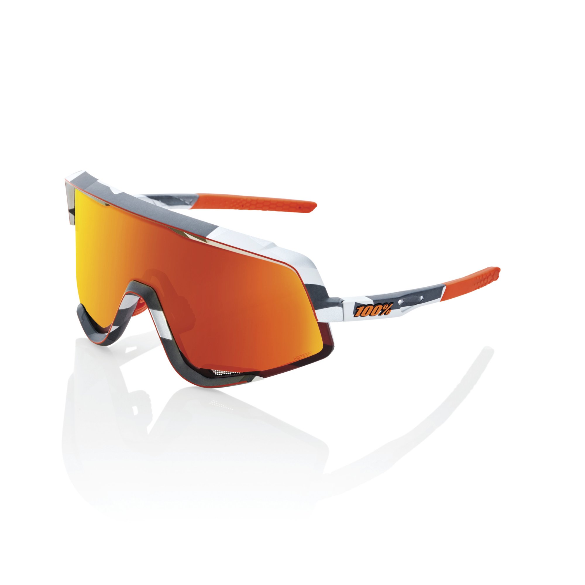 GLENDALE - Soft Tact Grey Camo / HiPER Red Multilayer Lens