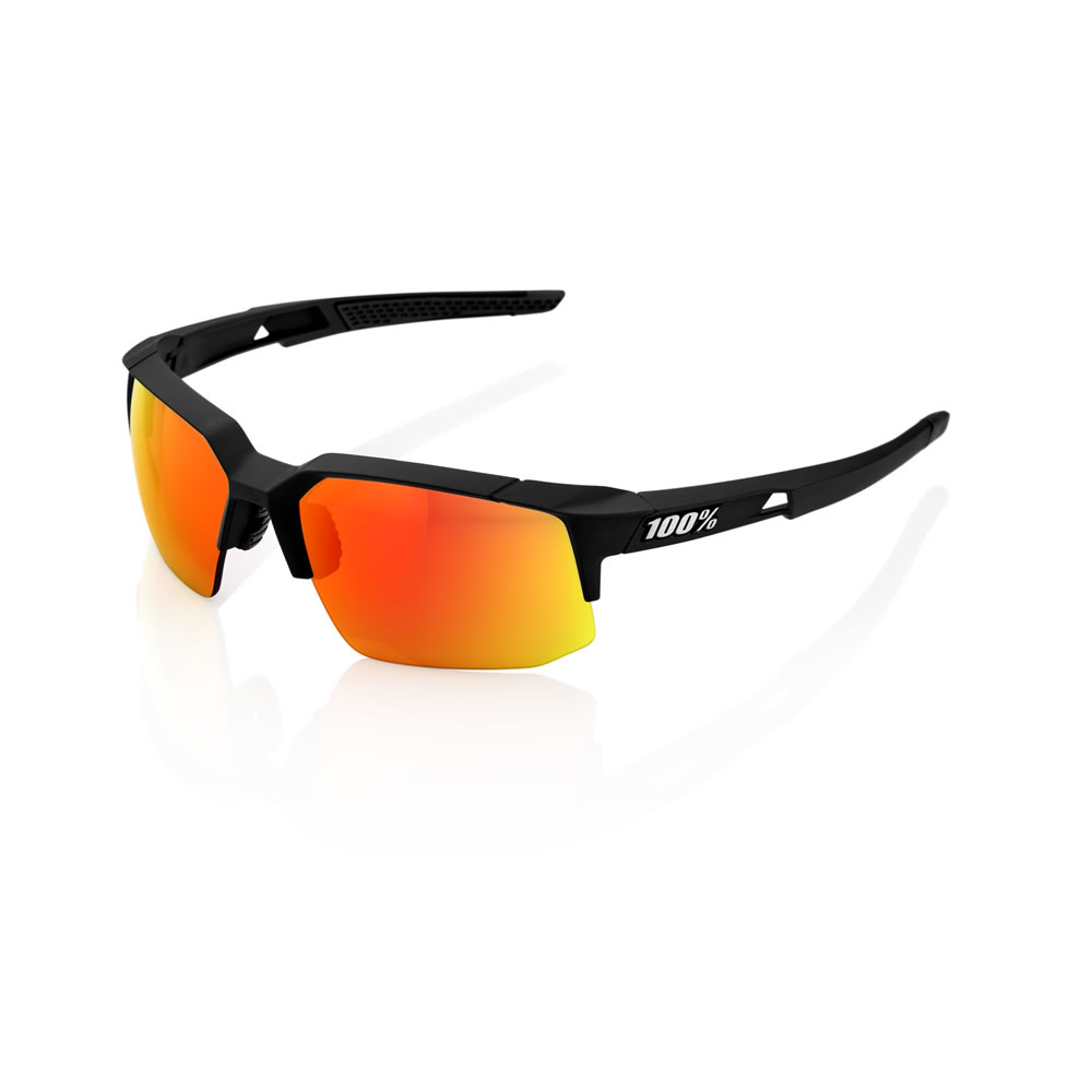 SPEEDCOUPE - Soft Tact Black / HIPER Red Multilayer Mirror Lens