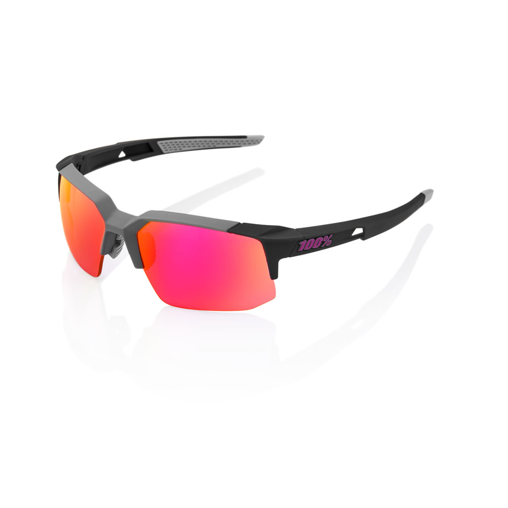 SPEEDCOUPE - Soft Tact Graphite / Purple Multilayer Mirror Lens