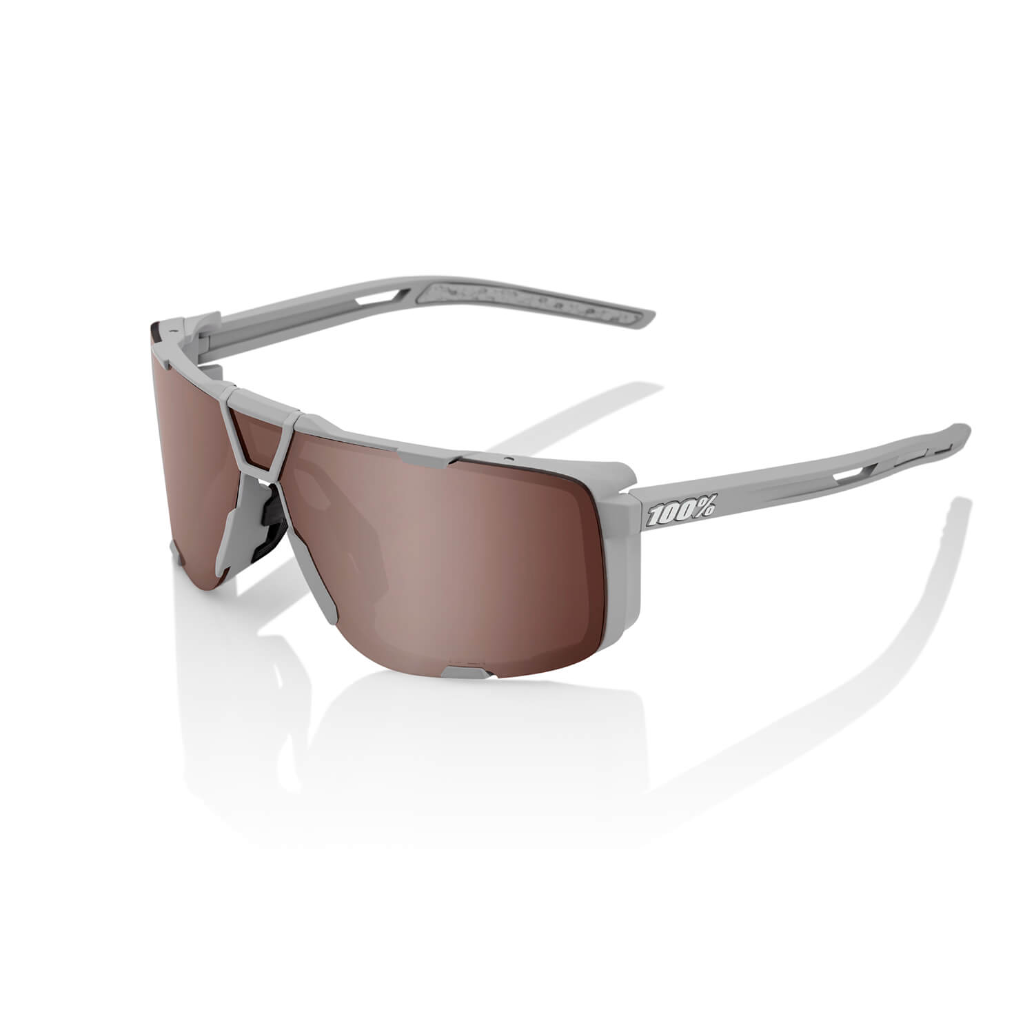 EASTCRAFT - Soft Tact Cool Grey / HiPER Crimson Silver Mirror Lens