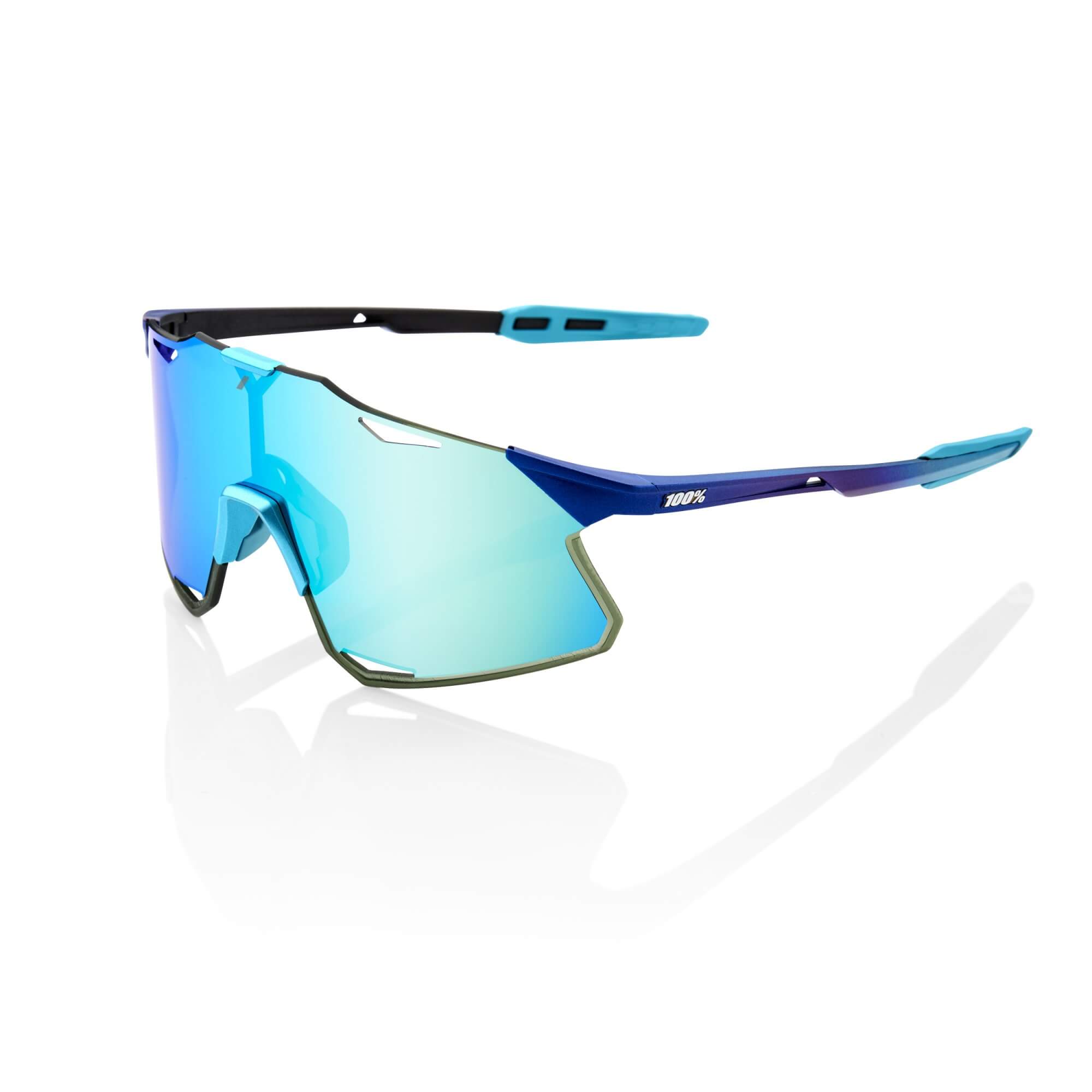 HYPERCRAFT - Matte Metallic Into the Fade / Blue Topaz Multilayer Mirror Lens / temple innner color black