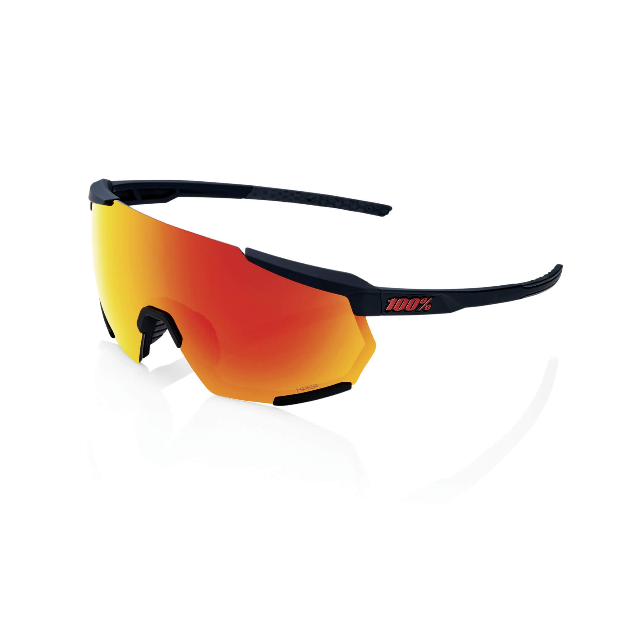 RACETRAP 3.0 - Soft Tact Black - HiPER Red Multilayer Mirror Lens