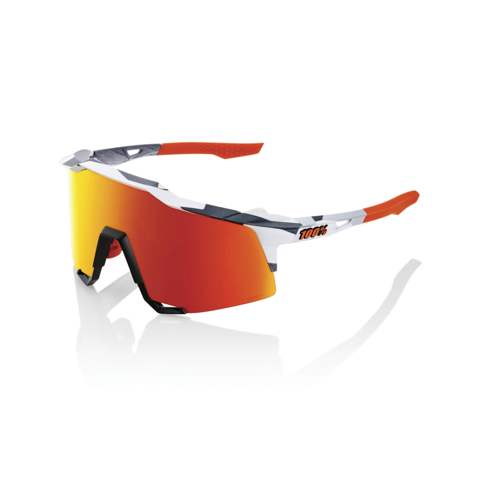 SPEEDCRAFT - Soft Tact Grey Camo / HiPER Red Multilayer Mirror Lens