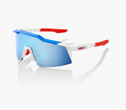 SPEEDCRAFT SL - TotalEnergies Team Matte White / Metallic Blue HiPER Blue Multilayer Mirror Lens