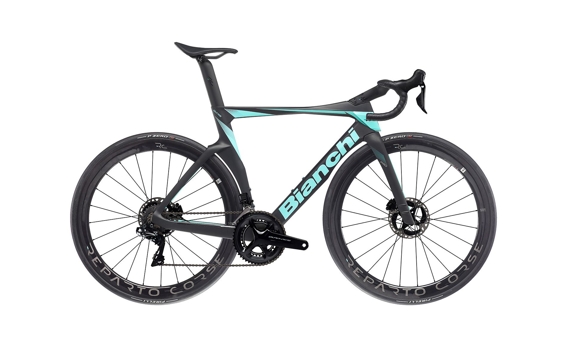 BIANCHI ( ビアンキ ) ロードバイク OLTRE PRO SHIMANO ULTEGRA Di2 12S グラファイト/チェレステフルマット 53