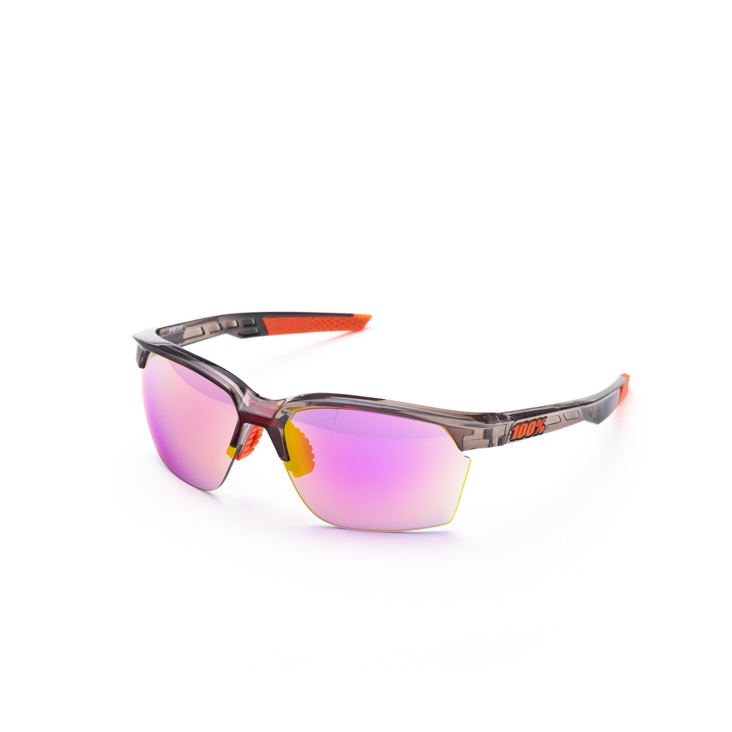 SPORTCOUPE - Polished Translucent Crystal Smoke / Purple Multilayer Mirror Lens