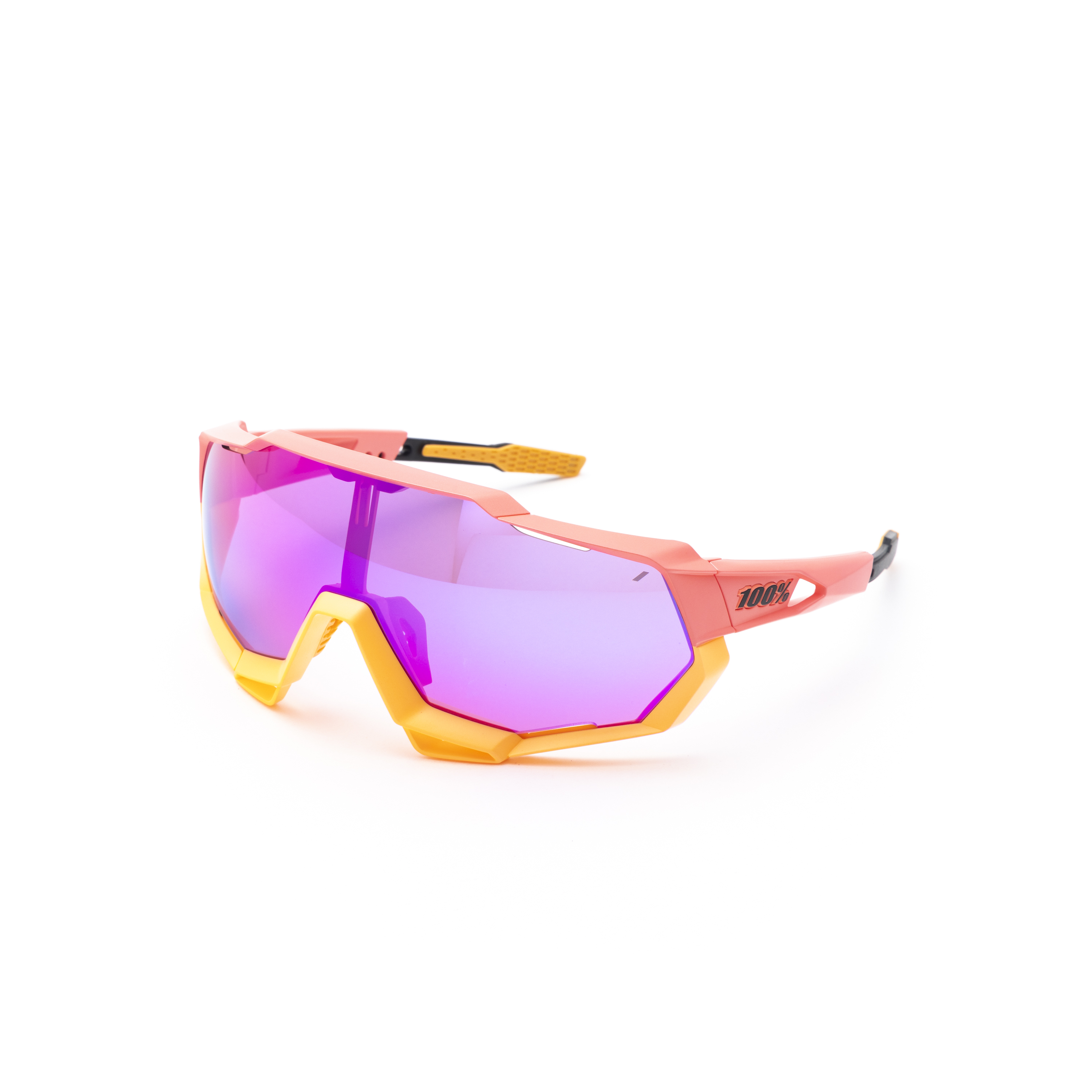 SPEEDTRAP - Matte Washed Out Neon Pink / Purple Multilayer Mirror Lens