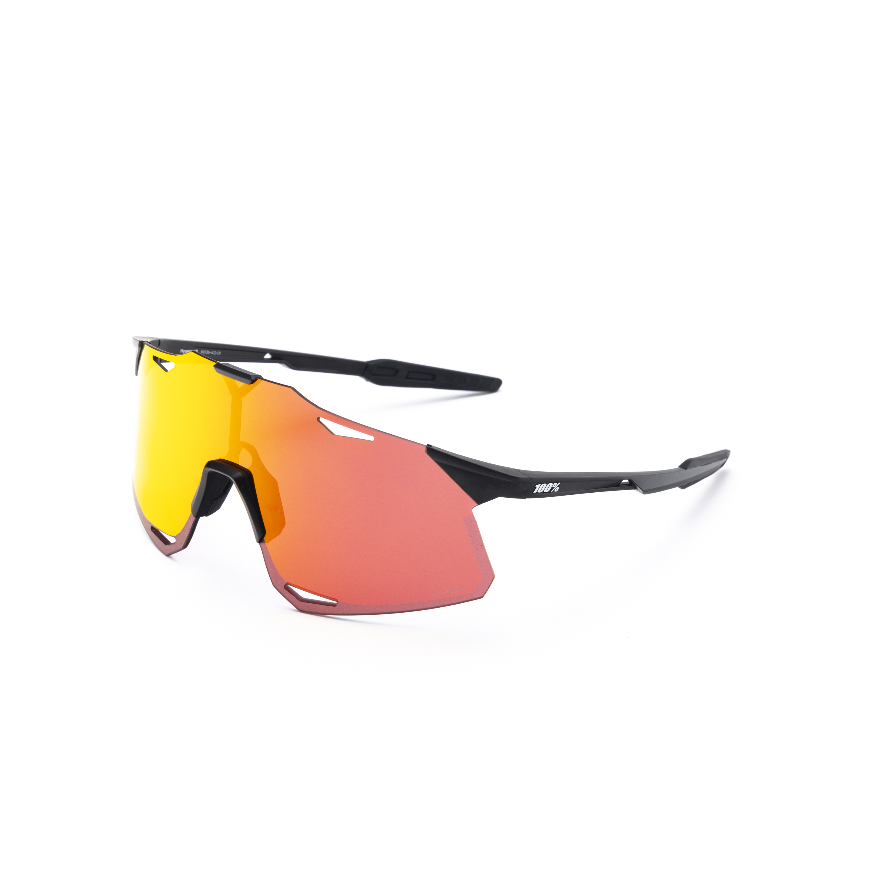 HYPERCRAFT - Matte Black / HiPER Red Multilayer Mirror Lens