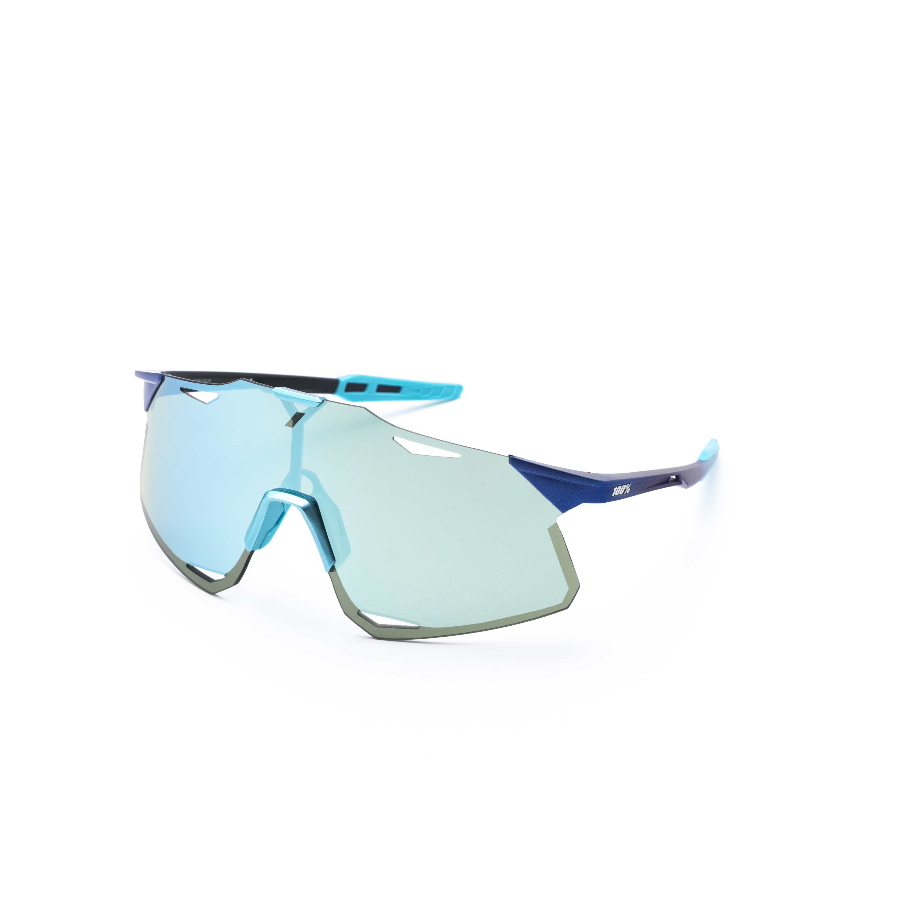 HYPERCRAFT - Matte Metallic Into the Fade / Blue Topaz Multilayer Mirror Lens / temple innner color black